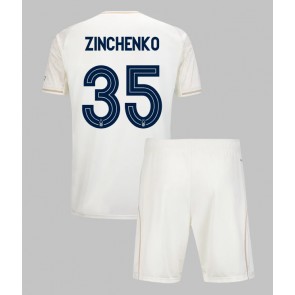 Nottingham Forest Oleksandr Zinchenko #35 Venkovní dres komplet pro Děti 2025-26 Krátkým Rukávem (+ Krátké kalhoty)