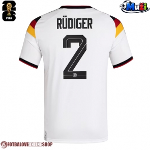 Německo Antonio Rudiger #2 Domácí Dres MS 2026 Krátkým Rukávem