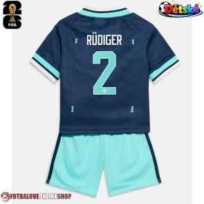 Německo Antonio Rudiger #2 Venkovní dres komplet pro Děti MS 2026 Krátkým Rukávem (+ Krátké kalhoty)