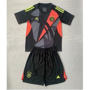 Německo Brankář Domácí dres komplet pro Děti ME 2024 Krátkým Rukávem (+ Krátké kalhoty)