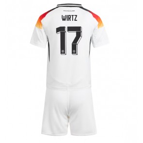 Německo Florian Wirtz #17 Domácí dres komplet pro Děti ME 2024 Krátkým Rukávem (+ Krátké kalhoty)