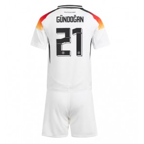 Německo Ilkay Gundogan #21 Domácí dres komplet pro Děti ME 2024 Krátkým Rukávem (+ Krátké kalhoty)