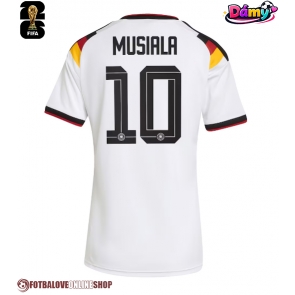 Německo Jamal Musiala #10 Domácí Dres pro Dámy MS 2026 Krátkým Rukávem
