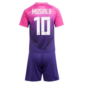 Německo Jamal Musiala #10 Venkovní dres komplet pro Děti ME 2024 Krátkým Rukávem (+ Krátké kalhoty)