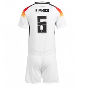 Německo Joshua Kimmich #6 Domácí dres komplet pro Děti ME 2024 Krátkým Rukávem (+ Krátké kalhoty)
