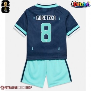 Německo Leon Goretzka #8 Venkovní dres komplet pro Děti MS 2026 Krátkým Rukávem (+ Krátké kalhoty)