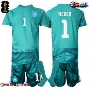 Německo Manuel Neuer #1 Brankář Domácí dres komplet pro Děti MS 2026 Krátkým Rukávem (+ Krátké kalhoty)