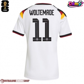 Německo Nick Woltemade #11 Domácí Dres pro Dámy MS 2026 Krátkým Rukávem