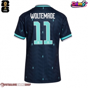 Německo Nick Woltemade #11 Venkovní Dres pro Dámy MS 2026 Krátkým Rukávem