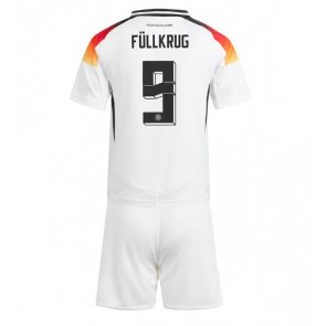 Německo Niclas Fullkrug #9 Domácí dres komplet pro Děti ME 2024 Krátkým Rukávem (+ Krátké kalhoty)