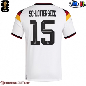 Německo Nico Schlotterbeck #15 Domácí Dres MS 2026 Krátkým Rukávem