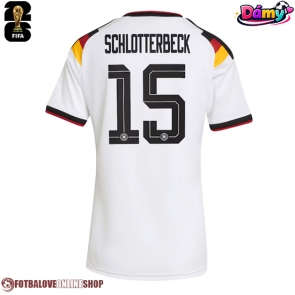 Německo Nico Schlotterbeck #15 Domácí Dres pro Dámy MS 2026 Krátkým Rukávem