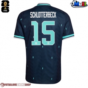 Německo Nico Schlotterbeck #15 Venkovní Dres MS 2026 Krátkým Rukávem