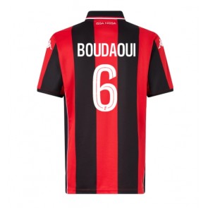 OGC Nice Hicham Boudaoui #6 Domácí Dres 2025-26 Krátkým Rukávem OGC Nice Hicham Boudaoui #6 Domácí Dres 2025-26 Krátkým Rukávem