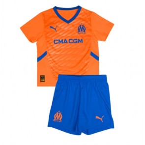 Olympique de Marseille Alternativní dres komplet pro Děti 2024-25 Krátkým Rukávem (+ Krátké kalhoty)