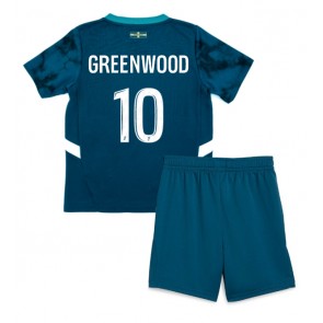 Olympique de Marseille Mason Greenwood #10 Venkovní dres komplet pro Děti 2024-25 Krátkým Rukávem (+ Krátké kalhoty)