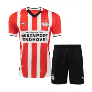 PSV Eindhoven Domácí dres komplet pro Děti 2024-25 Krátkým Rukávem (+ Krátké kalhoty)