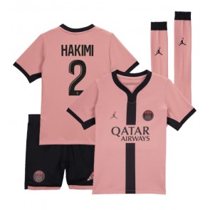 Paris Saint-Germain Achraf Hakimi #2 Alternativní dres komplet pro Děti 2024-25 Krátkým Rukávem (+ Krátké kalhoty)