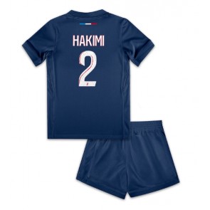 Paris Saint-Germain Achraf Hakimi #2 Domácí dres komplet pro Děti 2024-25 Krátkým Rukávem (+ Krátké kalhoty)