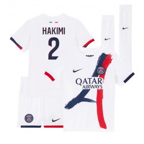 Paris Saint-Germain Achraf Hakimi #2 Venkovní dres komplet pro Děti 2024-25 Krátkým Rukávem (+ Krátké kalhoty)