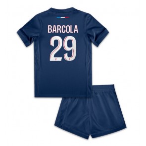Paris Saint-Germain Bradley Barcola #29 Domácí dres komplet pro Děti 2024-25 Krátkým Rukávem (+ Krátké kalhoty)