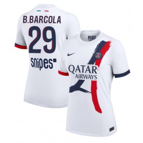Paris Saint-Germain Bradley Barcola #29 Venkovní Dres pro Dámy 2025-26 Krátkým Rukávem
