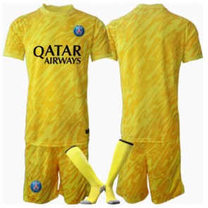 Paris Saint-Germain Brankář Alternativní dres komplet pro Děti 2024-25 Krátkým Rukávem (+ Krátké kalhoty)
