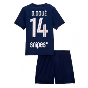 Paris Saint-Germain Desire Doue #14 Domácí dres komplet pro Děti 2025-26 Krátkým Rukávem (+ Krátké kalhoty)