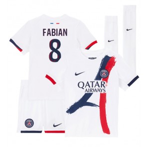 Paris Saint-Germain Fabian Ruiz #8 Venkovní dres komplet pro Děti 2024-25 Krátkým Rukávem (+ Krátké kalhoty)