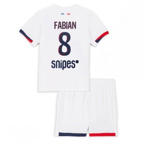 Paris Saint-Germain Fabian Ruiz #8 Venkovní dres komplet pro Děti 2025-26 Krátkým Rukávem (+ Krátké kalhoty)