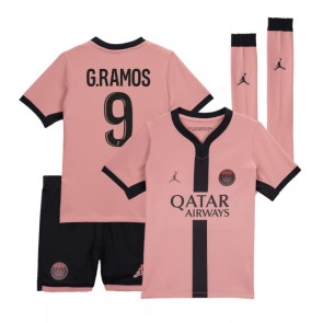 Paris Saint-Germain Goncalo Ramos #9 Alternativní dres komplet pro Děti 2024-25 Krátkým Rukávem (+ Krátké kalhoty)