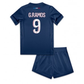 Paris Saint-Germain Goncalo Ramos #9 Domácí dres komplet pro Děti 2024-25 Krátkým Rukávem (+ Krátké kalhoty)