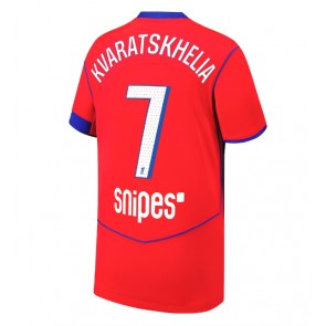 Paris Saint-Germain Khvicha Kvaratskhelia #7 Alternativní Dres 2025-26 Krátkým Rukávem