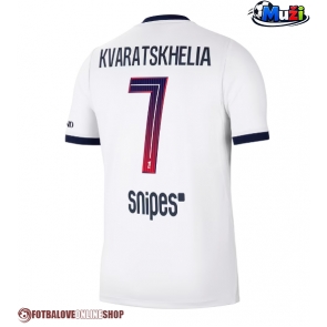 Paris Saint-Germain Khvicha Kvaratskhelia #7 Venkovní Dres 2026-27 Krátkým Rukávem