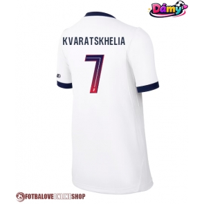 Paris Saint-Germain Khvicha Kvaratskhelia #7 Venkovní Dres pro Dámy 2026-27 Krátkým Rukávem