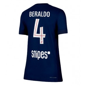 Paris Saint-Germain Lucas Beraldo #4 Domácí Dres pro Dámy 2025-26 Krátkým Rukávem