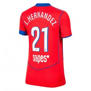 Paris Saint-Germain Lucas Hernandez #21 Alternativní Dres pro Dámy 2025-26 Krátkým Rukávem Paris Saint-Germain Lucas Hernandez #21 Alternativní Dres pro Dámy 2025-26 Krátkým Rukávem