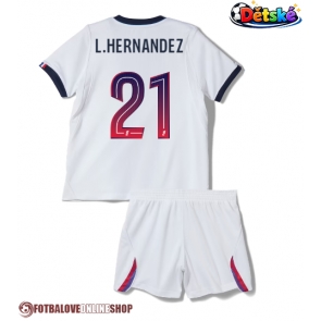 Paris Saint-Germain Lucas Hernandez #21 Venkovní dres komplet pro Děti 2026-27 Krátkým Rukávem (+ Krátké kalhoty)