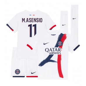 Paris Saint-Germain Marco Asensio #11 Venkovní dres komplet pro Děti 2024-25 Krátkým Rukávem (+ Krátké kalhoty)