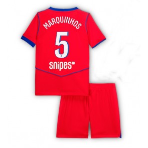 Paris Saint-Germain Marquinhos #5 Alternativní dres komplet pro Děti 2025-26 Krátkým Rukávem (+ Krátké kalhoty)