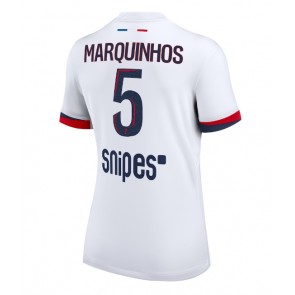 Paris Saint-Germain Marquinhos #5 Venkovní Dres pro Dámy 2025-26 Krátkým Rukávem
