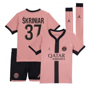 Paris Saint-Germain Milan Skriniar #37 Alternativní dres komplet pro Děti 2024-25 Krátkým Rukávem (+ Krátké kalhoty)