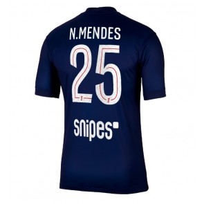 Paris Saint-Germain Nuno Mendes #25 Domácí Dres 2025-26 Krátkým Rukávem