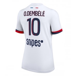 Paris Saint-Germain Ousmane Dembele #10 Venkovní Dres pro Dámy 2025-26 Krátkým Rukávem Paris Saint-Germain Ousmane Dembele #10 Venkovní Dres pro Dámy 2025-26 Krátkým Rukávem
