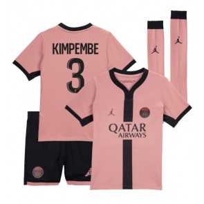 Paris Saint-Germain Presnel Kimpembe #3 Alternativní dres komplet pro Děti 2024-25 Krátkým Rukávem (+ Krátké kalhoty)