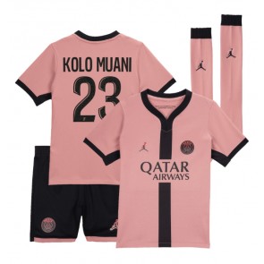 Paris Saint-Germain Randal Kolo Muani #23 Alternativní dres komplet pro Děti 2024-25 Krátkým Rukávem (+ Krátké kalhoty)