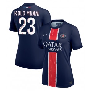 Paris Saint-Germain Randal Kolo Muani #23 Domácí Dres pro Dámy 2024-25 Krátkým Rukávem