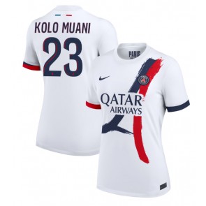 Paris Saint-Germain Randal Kolo Muani #23 Venkovní Dres pro Dámy 2024-25 Krátkým Rukávem