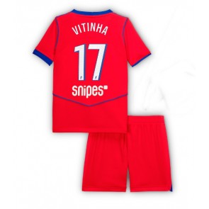 Paris Saint-Germain Vitinha #17 Alternativní dres komplet pro Děti 2025-26 Krátkým Rukávem (+ Krátké kalhoty)