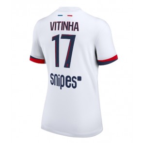 Paris Saint-Germain Vitinha #17 Venkovní Dres pro Dámy 2025-26 Krátkým Rukávem